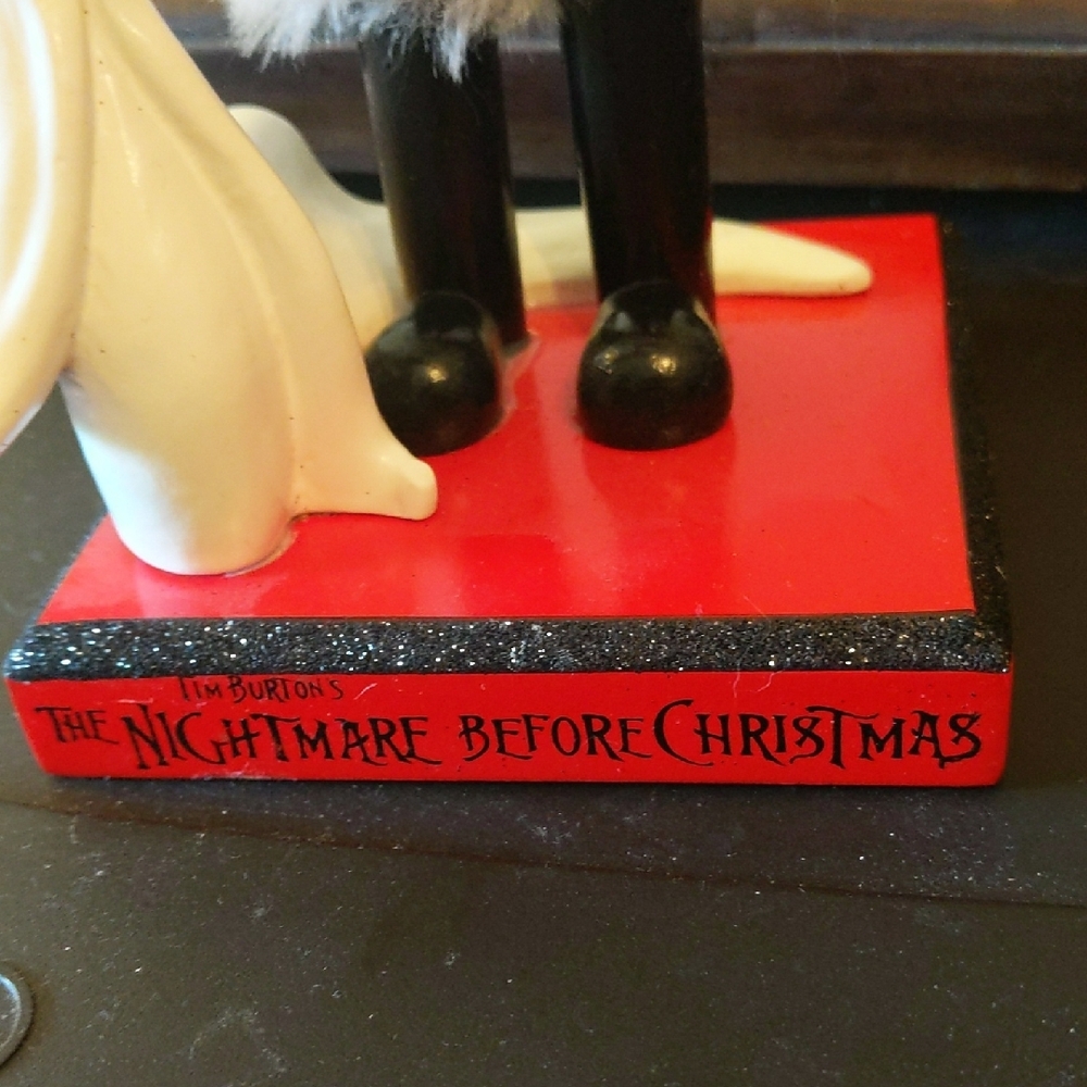 Disney Red and White Jack Skellington Holiday Figurine - Picture 2 of 6
